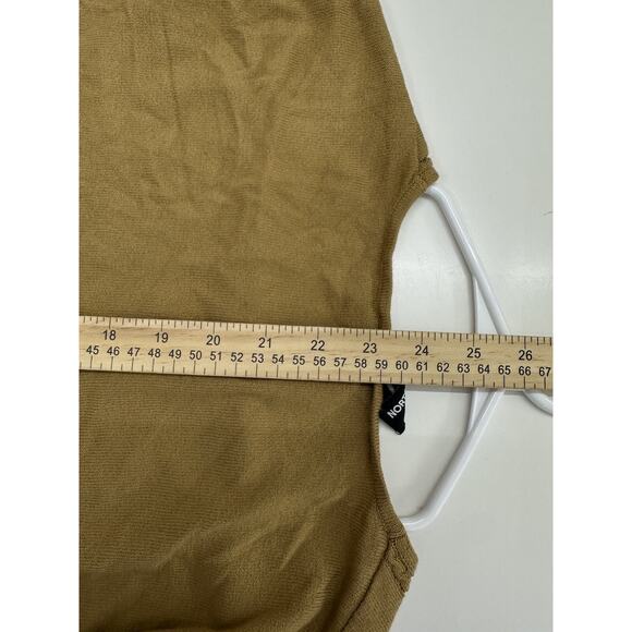 Norton Mcnaughton Womens Sweater Plus Size 1X Brown 3/4 Sleeve Fringe - Picture 11 of 12